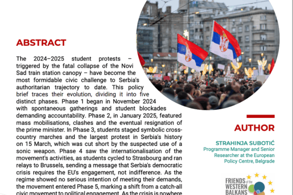 Serbia’s Civic Awakening – The 2024/2025 Student Protests in Focus